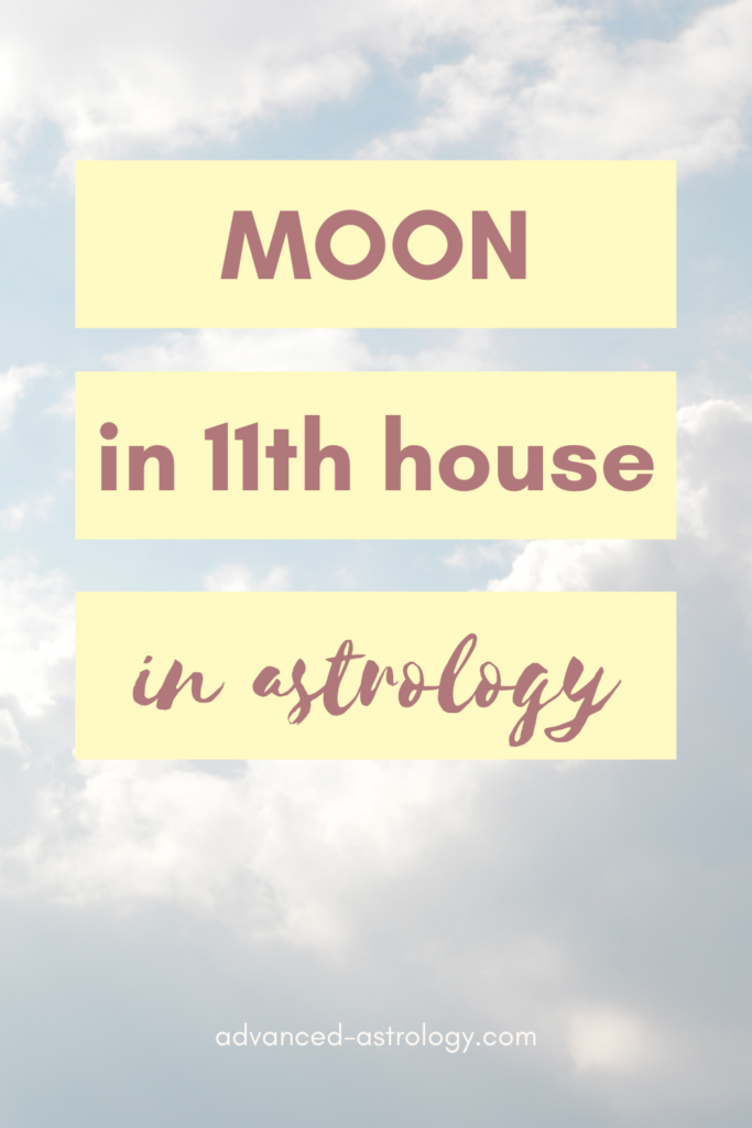 moon in 11th  house