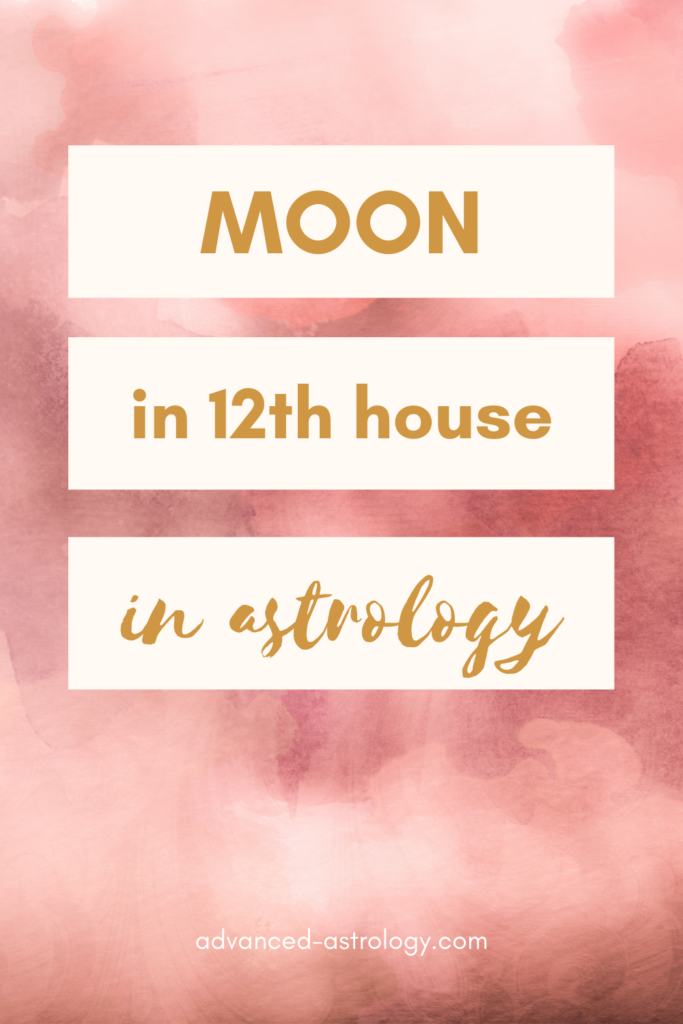 moon in 12th house