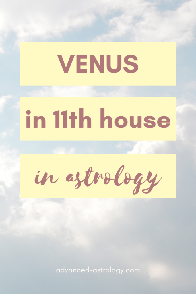 venus in eleventh house