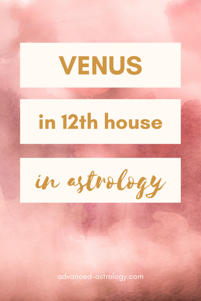 venus in twelfth house