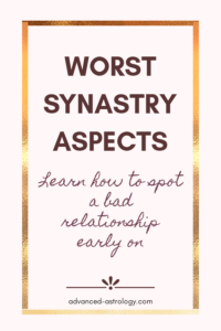 Worst synastry aspects