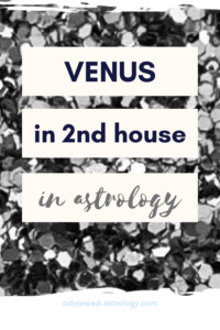 Venus in 2nd house