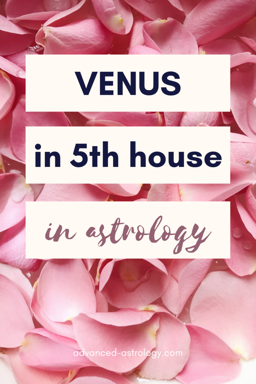 venus in 5th house in female horoscope