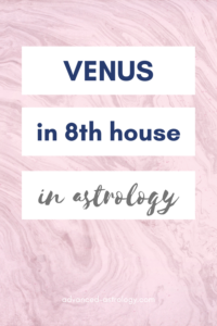 Venus in 8th house