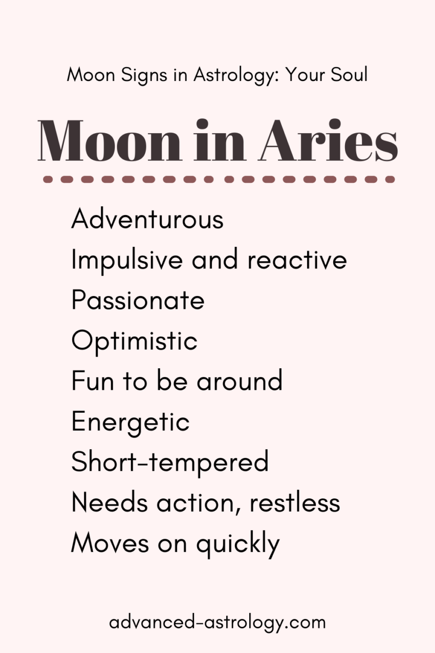Moon in Aries Traits, Strengths, Weaknesses Your Soul and Deep Urges Astrology