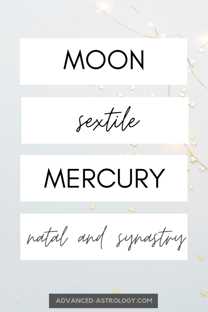 Moon sextile Mercury