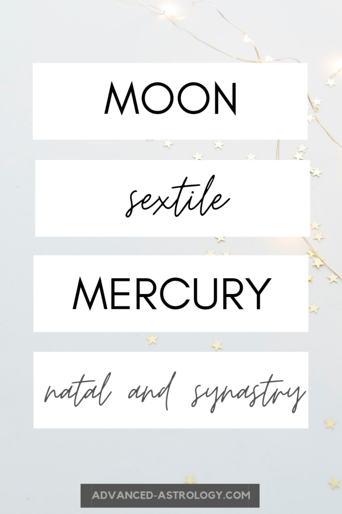 synastry mercury trine moon