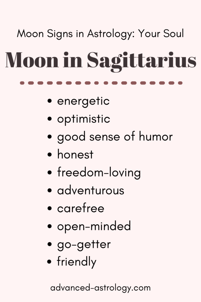 moon in Sagittarius