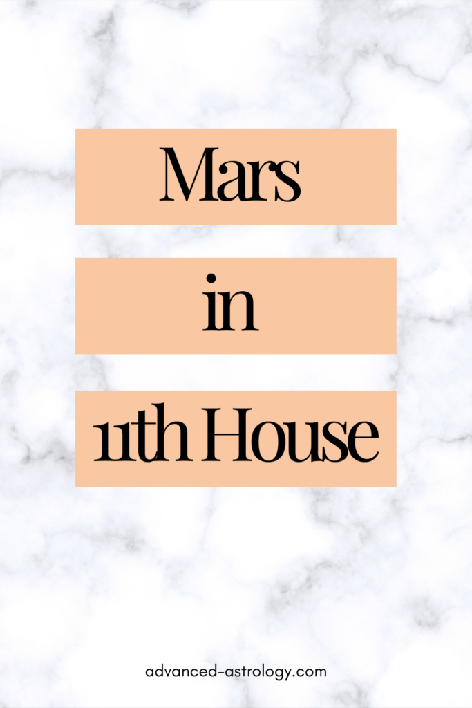 mars in eleventh house