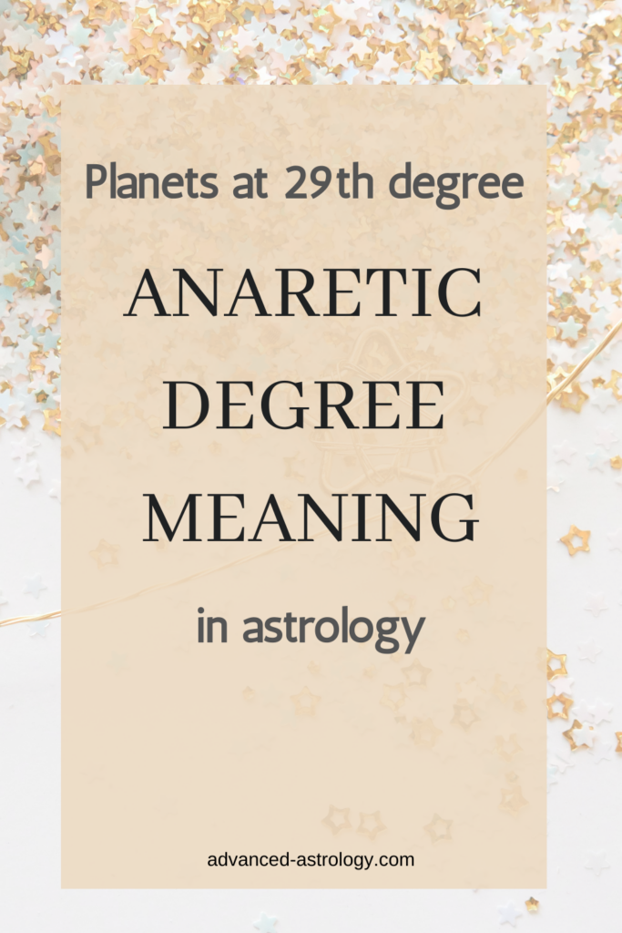 what do degrees mean in astrology