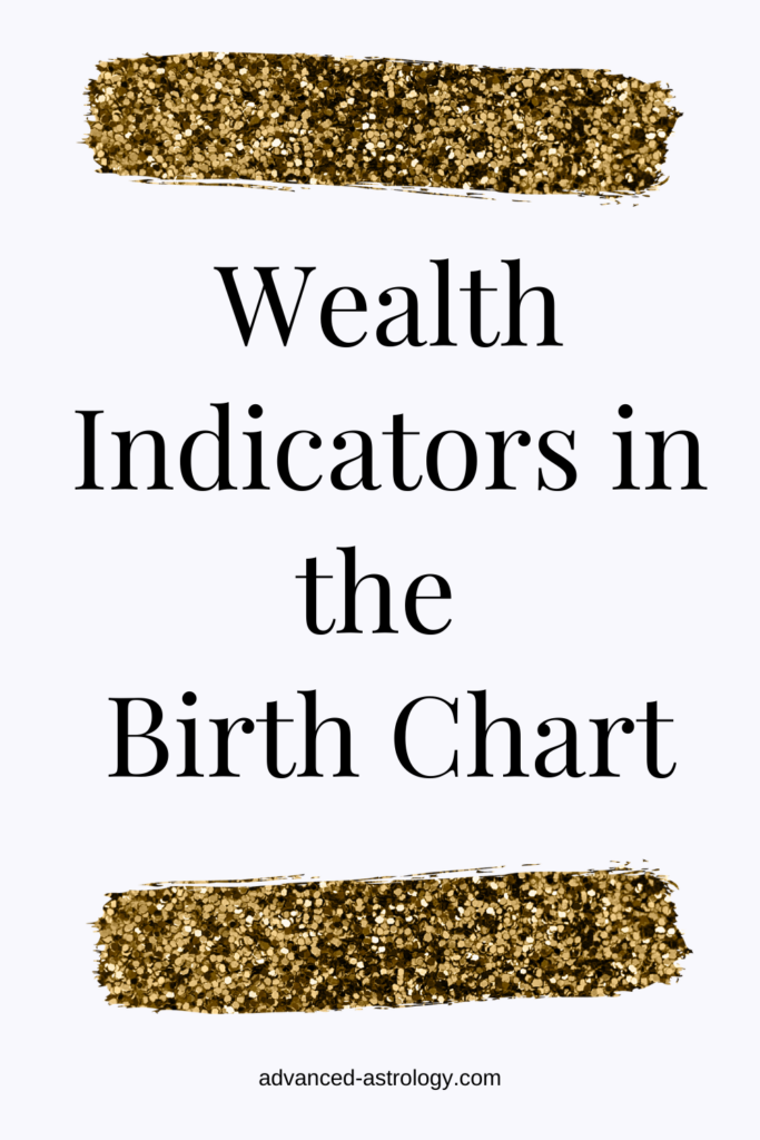 money in the natal chart