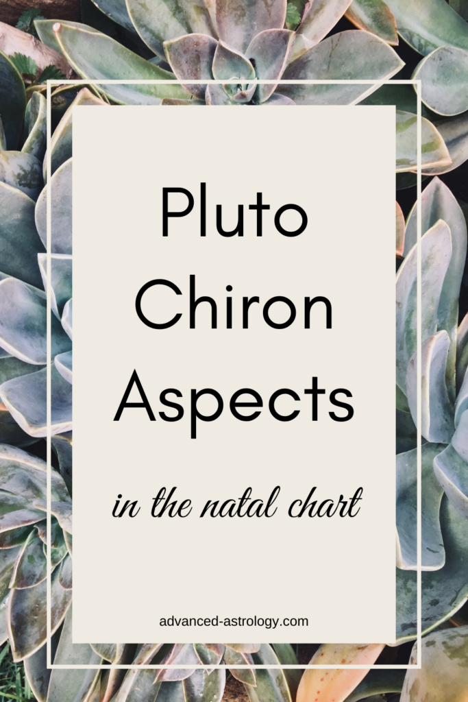 pluto chiron conjunct natal aspects chart astrology