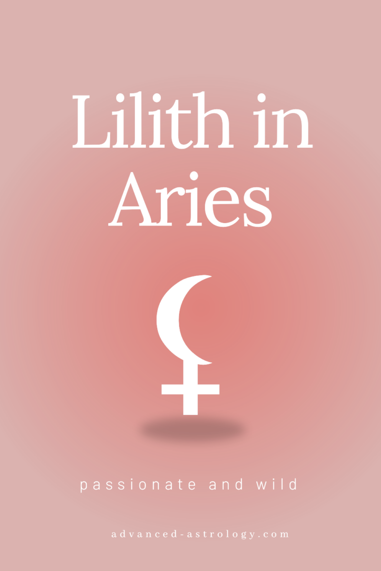 astrology chart with lilith