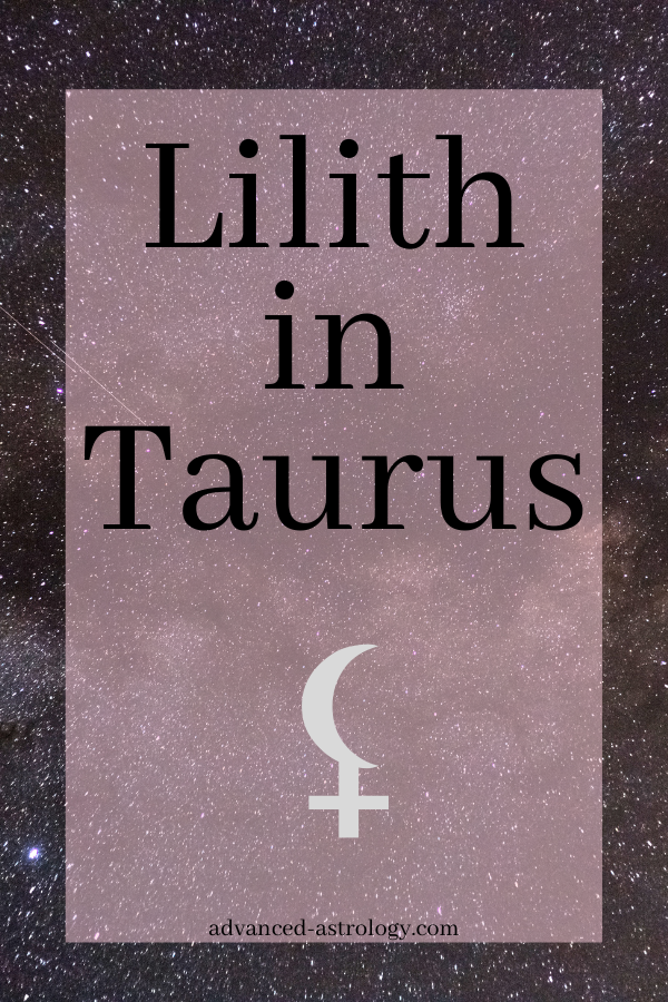 lilith in taurus