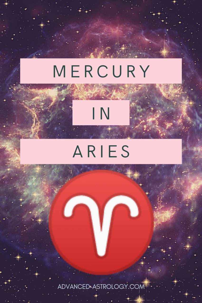 Mercury in Aries Natal Meaning Astrology