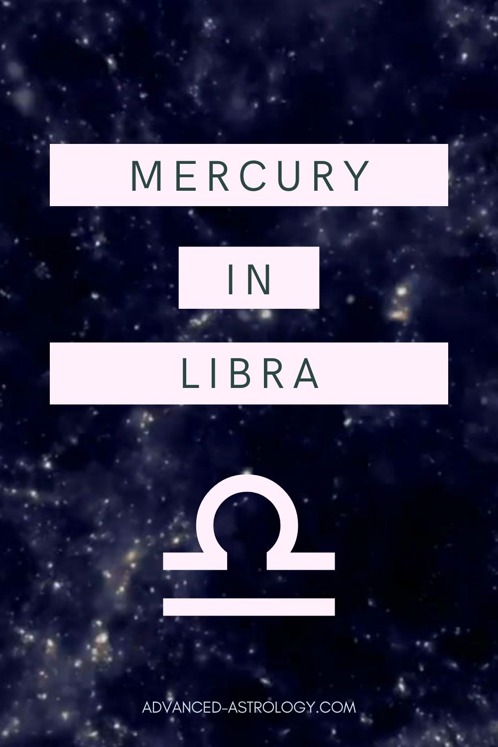 Mercury in Libra Astrology