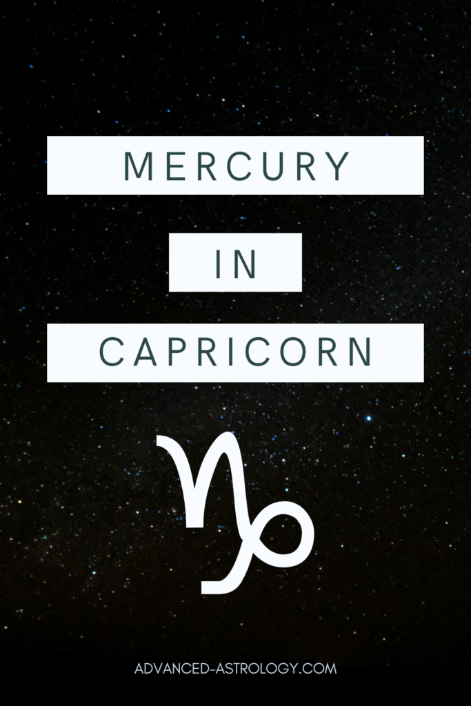 mercury in capricorn