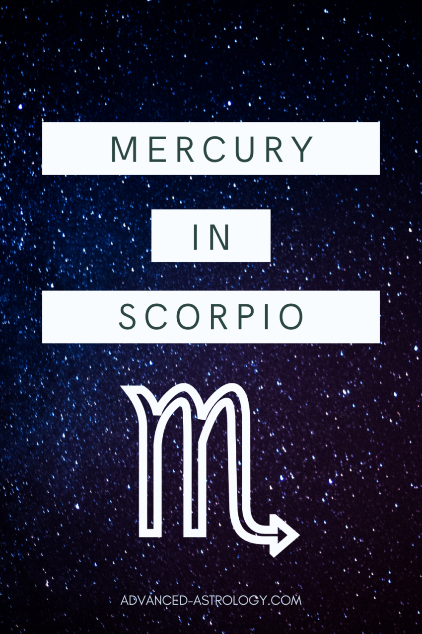 Mercury in Scorpio Astrology