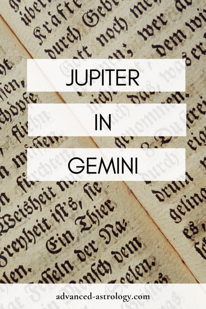 Jupiter in Gemini