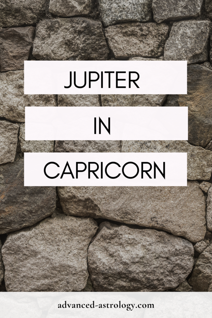 Jupiter in Capricorn