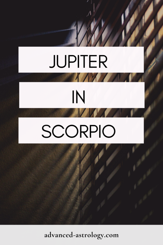 Jupiter in Scorpio