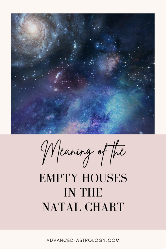 meaning of empty houses in astrology