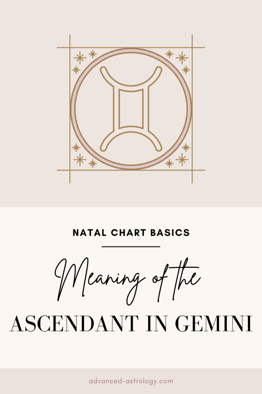 Ascendant in Gemini Meaning in the Natal Chart Astrology