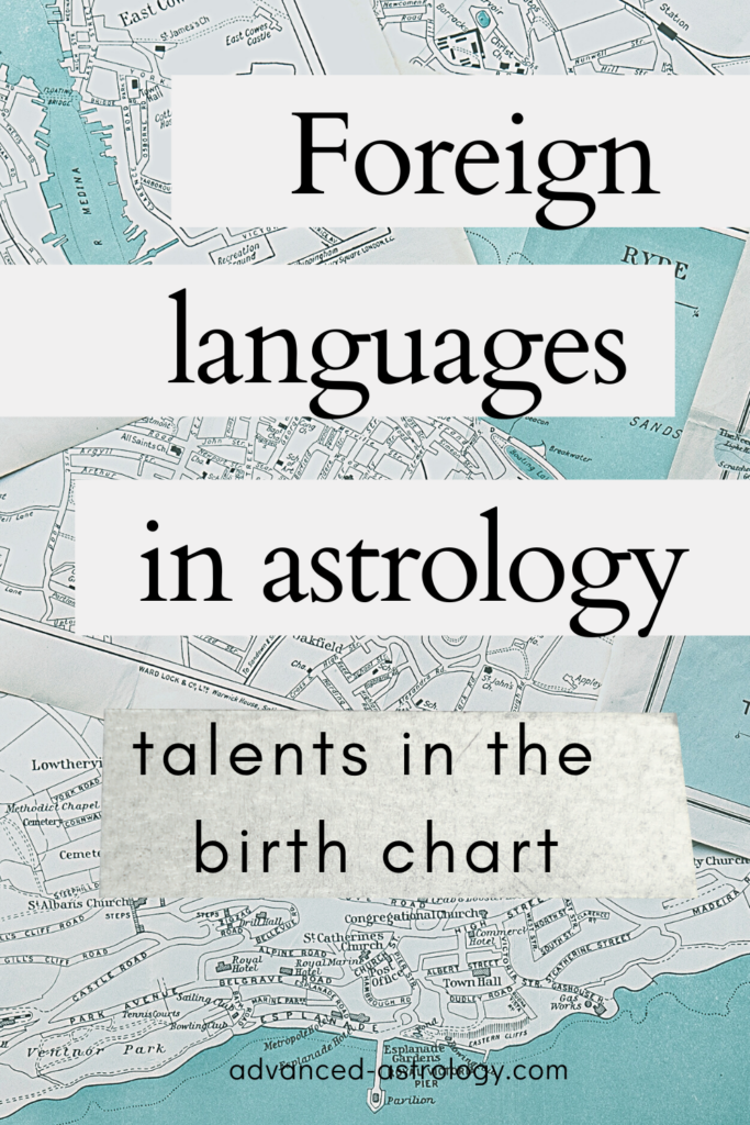 foreign languages in the birth chart