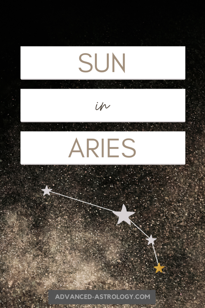 Sun in Aries meaning 