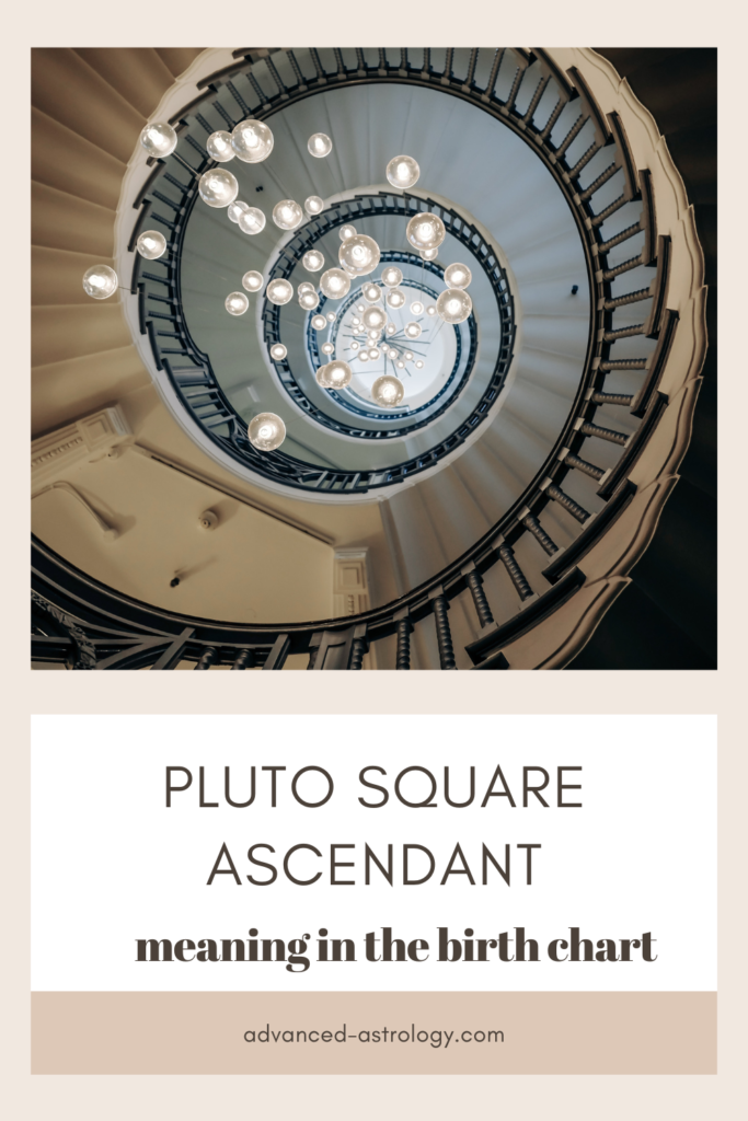 Pluto square ascendant natal