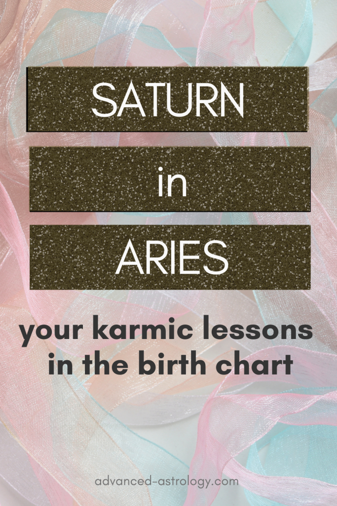 Saturn in Aries natal meaning