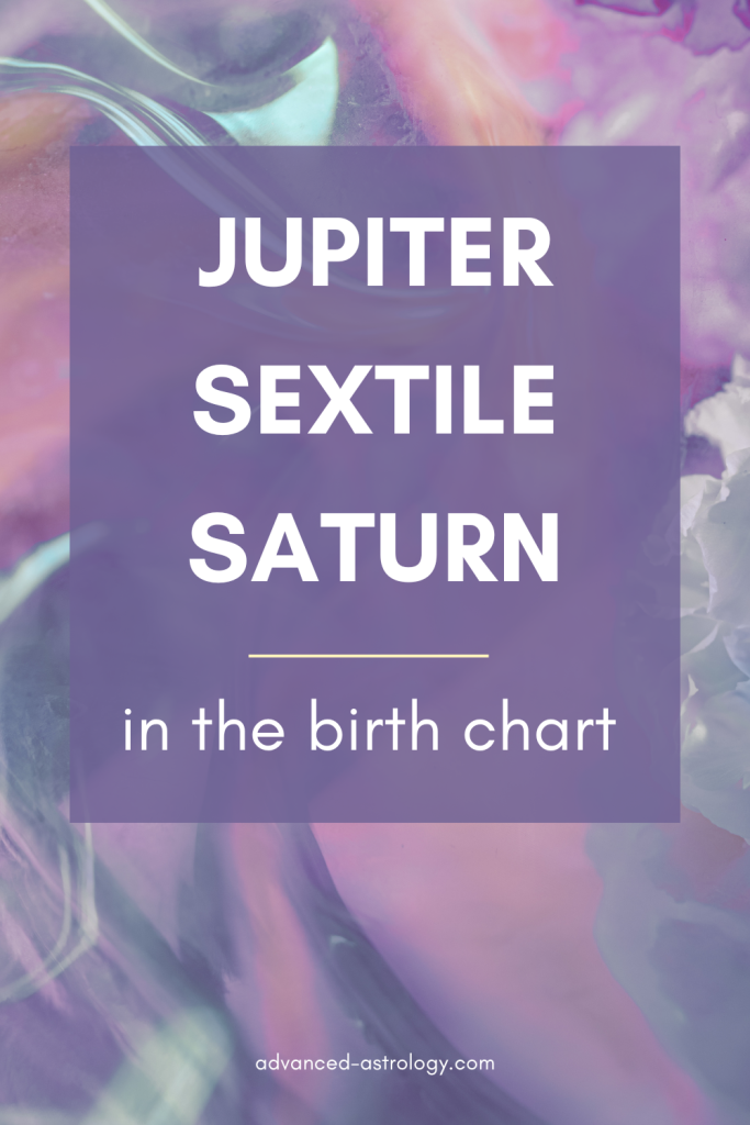 Jupiter sextile Saturn