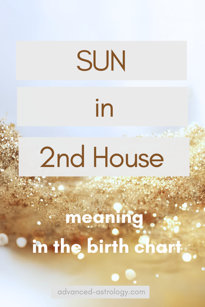 Sun in 2nd house natal