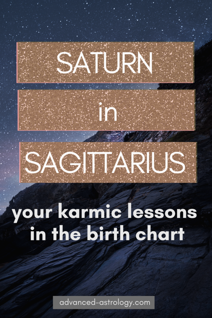 Saturn in Sagittarius natal