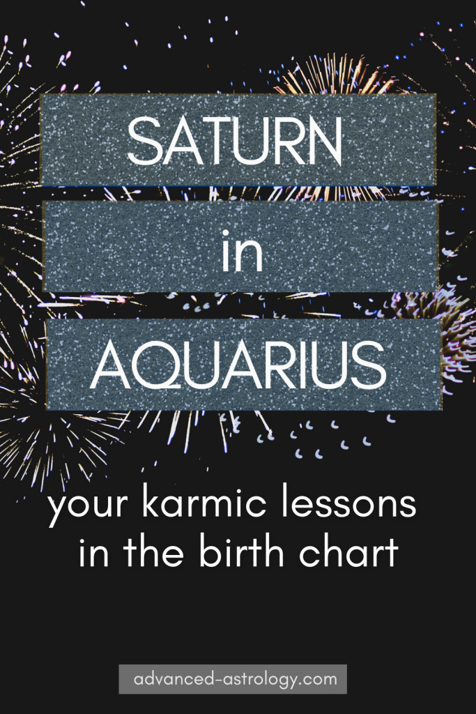 Saturn in Aquatius Natal