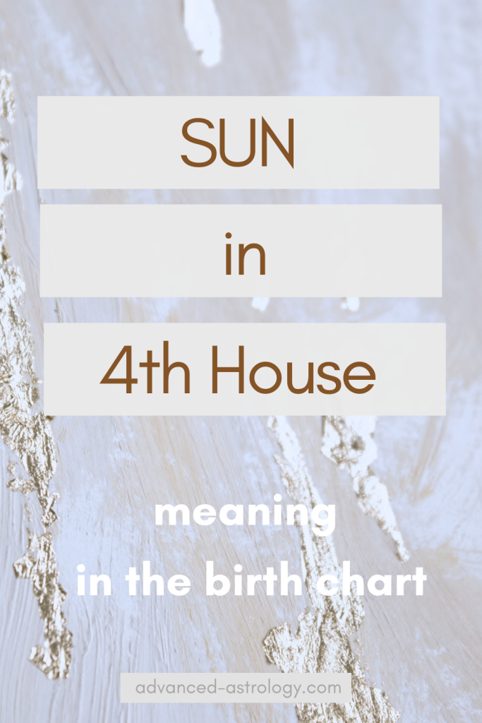 Sun in fourth house natal